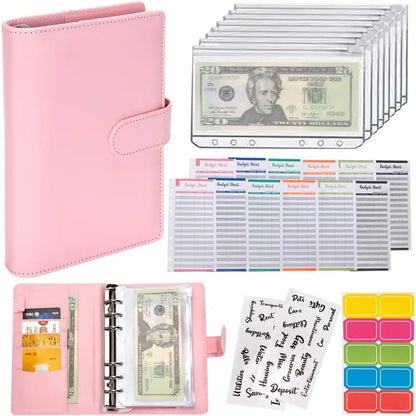 Budget Binder Envelopes A6 Saving Binder with Zipper envelopes