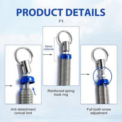 2 PCS Car Trunk Lid Metal Spring, Stainless Steel Automatic Lifting Spring Device