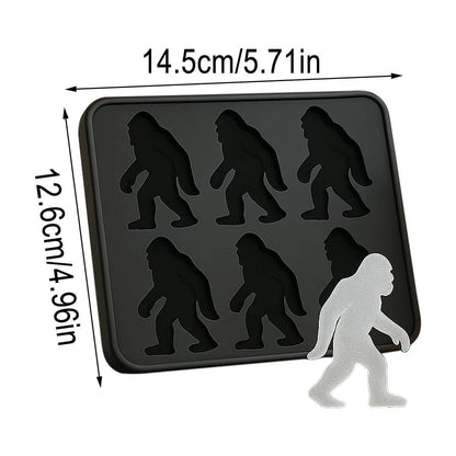 Bigfoot Ice Mold, Sasquatch Shape Silicone Ice Cube Molds, Easy Release & Dishwasher Safe