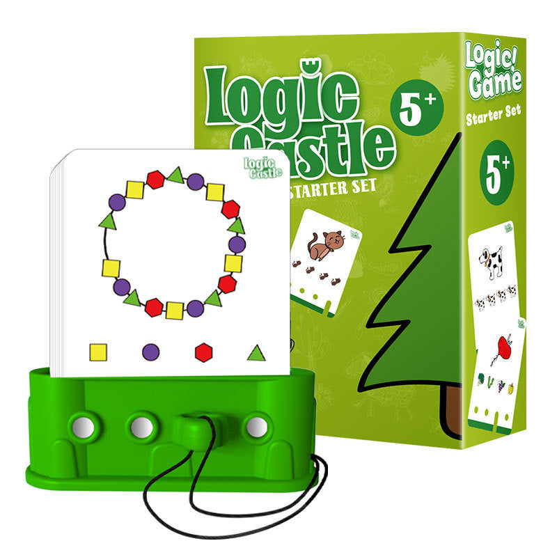 Logic Castle Starter Set with Activity Game Cards Educational Smart Logic Board Game for Children Ages 3-12