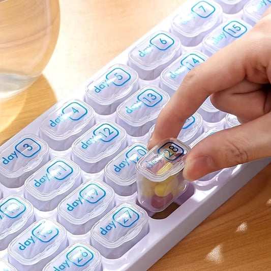 31 Day Monthly Pill Box Organizer Planner