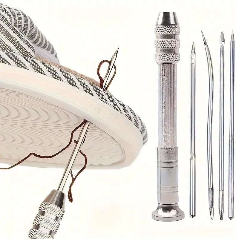 5Pcs Interchangeable Sewing Needle Set - Multifunctional Shoe Repair and DIY