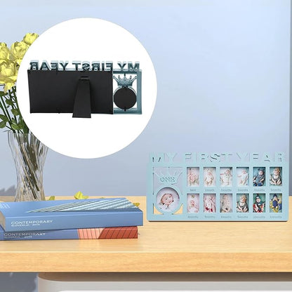 Creative 12-Month Baby Keepsake Photo Frame
