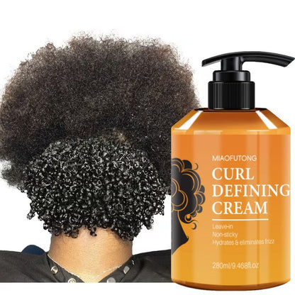 Moroccan Curl Defining Cream, Curl Cream for Wavy Hair and Curly Cream