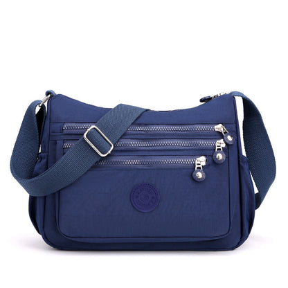 Nylon Fabric Crossbody Bag Anti-Theft Women's Shoulder Bag Multi-Layer Pocket Wallet