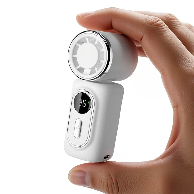 Portable Handheld Clip Fan, 3-in-1 Rechargeable 3000mAh Battery, 5 Speeds, 180° Adjustable Airflow