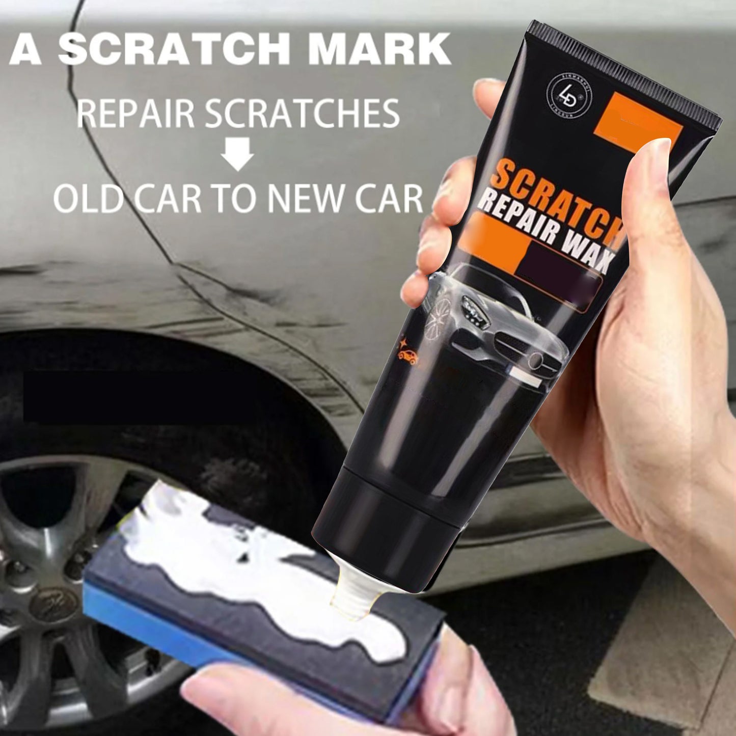 Car Scratch Repair Paste, Multi-Purpose Leather Cleaner and Polish, Safe Plastic and Vinyl Restorer