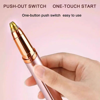 Flawless Touch Electric Eyebrow Razor for Women - Instant, Painless Hair Remover with Built-in LED Light