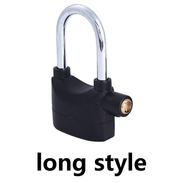 Alarm Hanging Lock, 110db Outdoor Stainless Steel Door Alarm Lock, Includes 3 Keys,