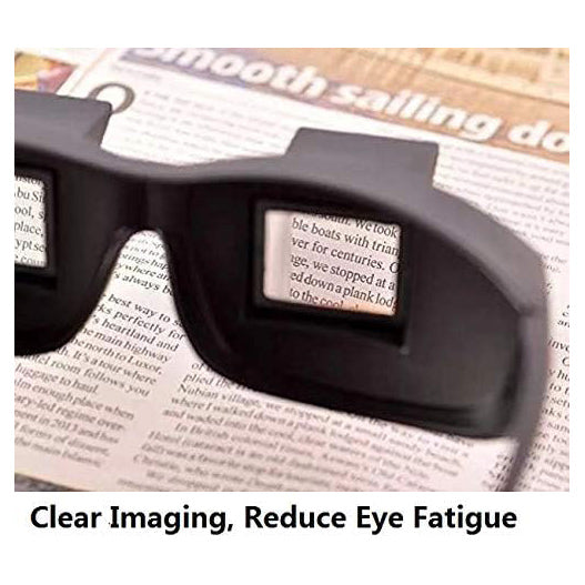 Lazy Glasses Bed Prism Periscope Lie Down Eyeglasses for Reading & Watch TV in Bed