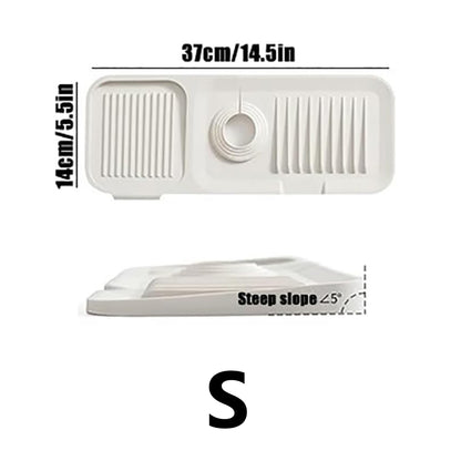 Silicone Sink Drip Mat,Cuttable Drip Mat,Suitable for Most Faucets