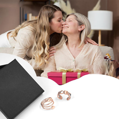 2Pcs/set Magnetic Rings for Women, Adjustable Jewelry