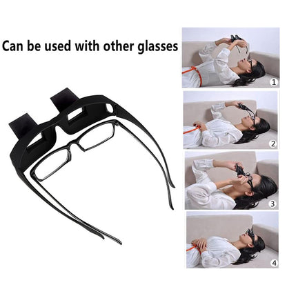 Lazy Glasses Bed Prism Periscope Lie Down Eyeglasses for Reading & Watch TV in Bed