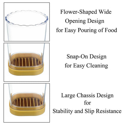Fruit Slicer Cup - 304 Stainless Steel Blade Veggie Salad Speed Cutter