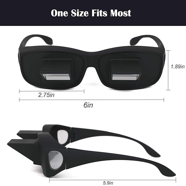 Lazy Glasses Bed Prism Periscope Lie Down Eyeglasses for Reading & Watch TV in Bed