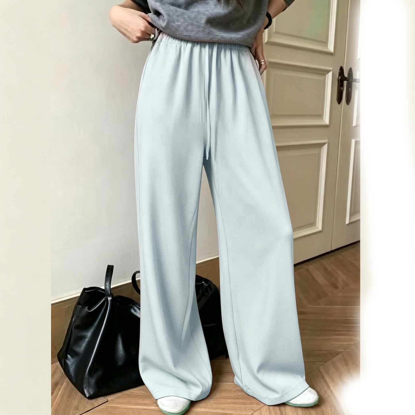 Wide Leg Pants Women Modal Lounge Pajamas Sweatpants