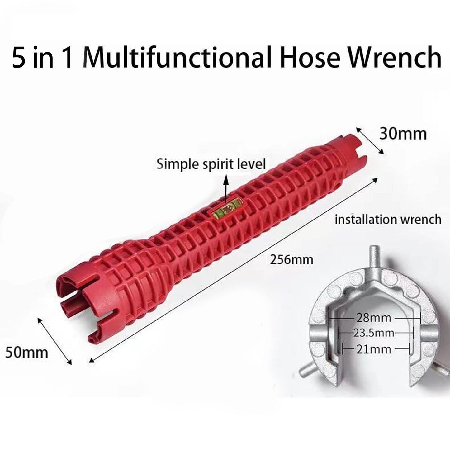 5 in 1 Multifunctional Sink Bathroom Wrench, Plumbing Installation Tool