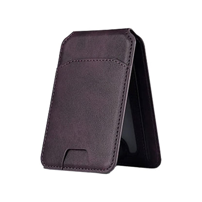 Leather Magnetic Credit Card Wallet for MagSafe RFID Blocking