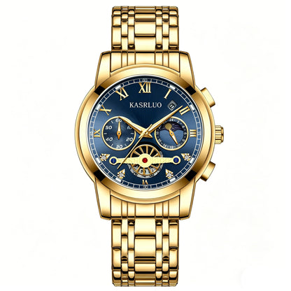 Waterproof Men Watches Roman Numeral Analog Quartz Wrist Watch