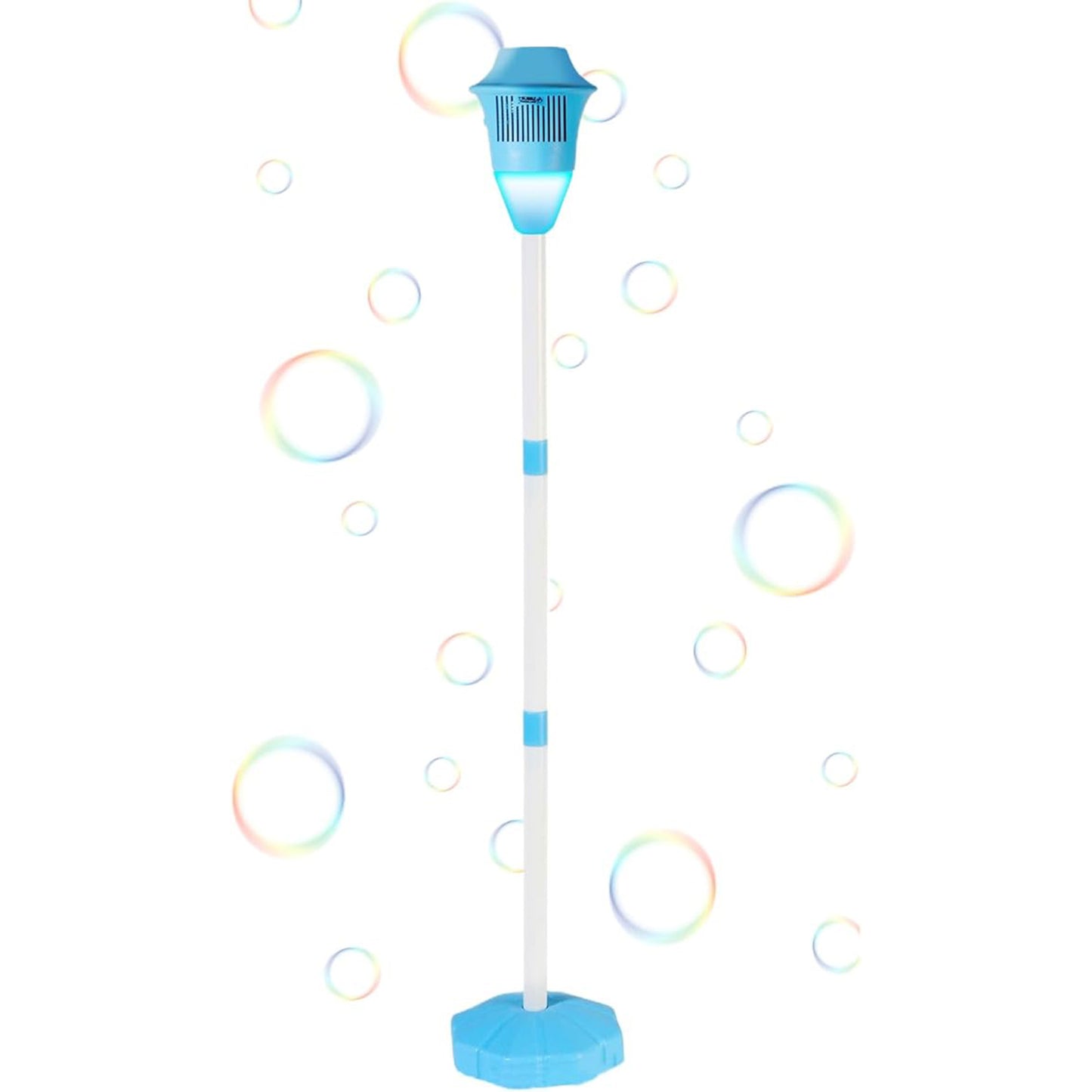 Bubble Machine for Kids, Automatic Standing Bubble Maker with Light/Music