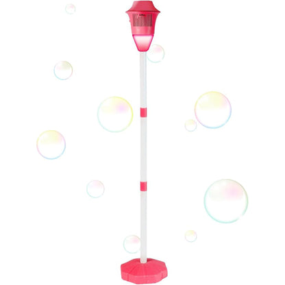 Bubble Machine for Kids, Automatic Standing Bubble Maker with Light/Music