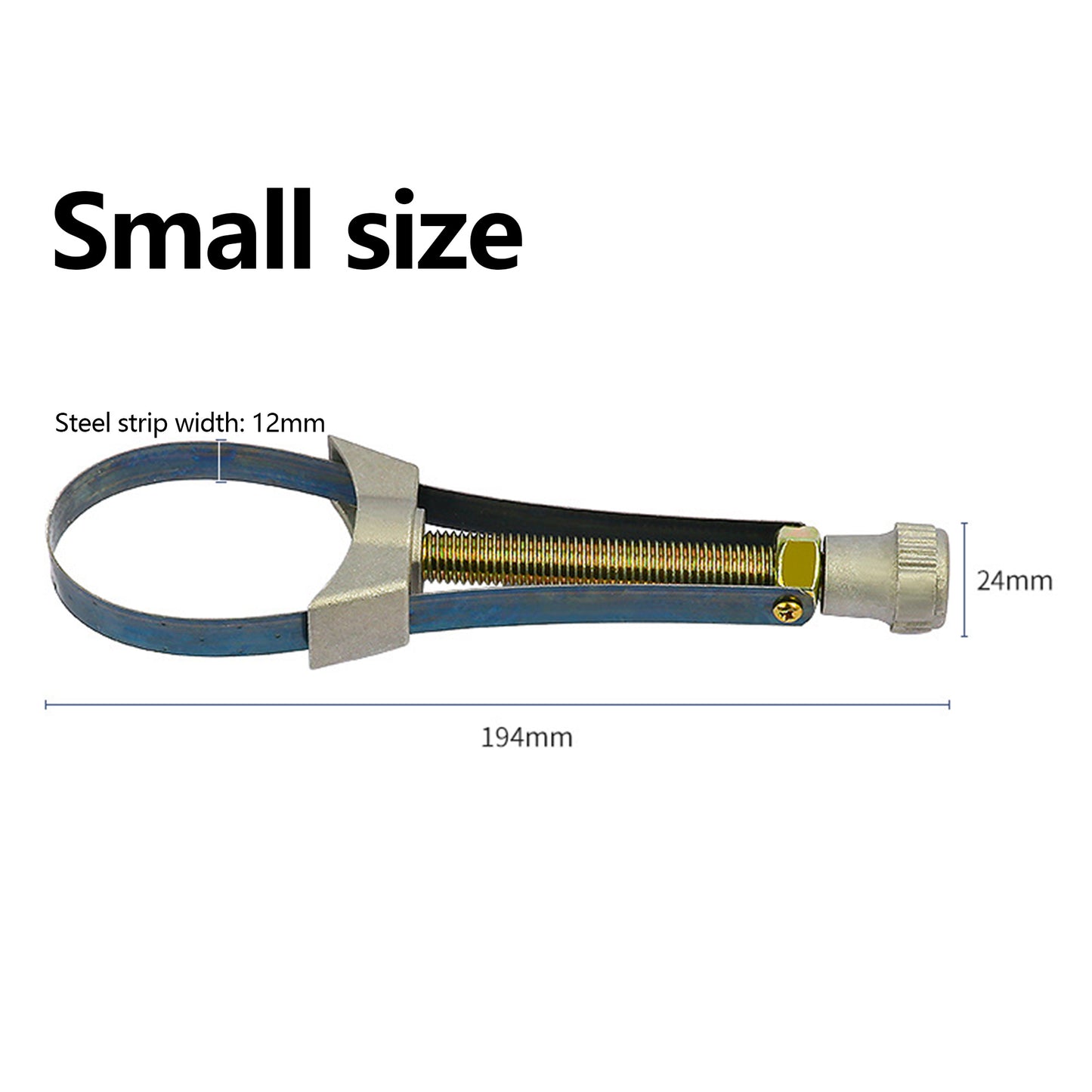 Oil Filter Strap Wrench: Adjustable Range 60-110mm & 90-150mm