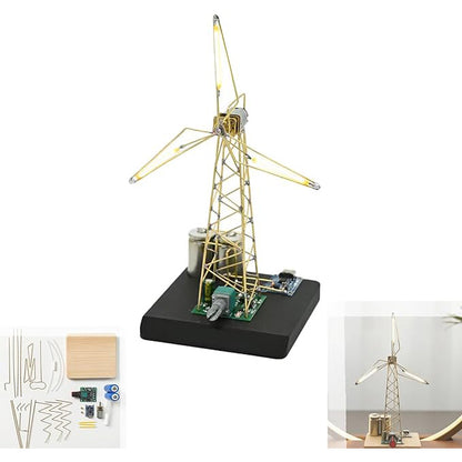 Rotating Windmill Night Light with Motorized Spinning Blades