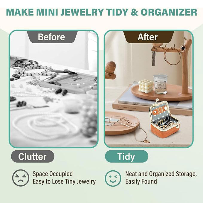 Genuine Leather Mini Jewelry Box