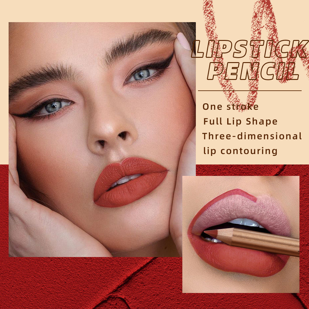 12 Colors Lip Liner Set, Brown Pink Red Series Lip Liners