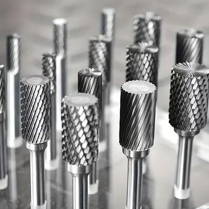 20pcs High-Speed Steel Rotating Burrs Knife Set | 10 Kinds of Cutter Head Shape Carving Grinding Head 1/8 "Shank