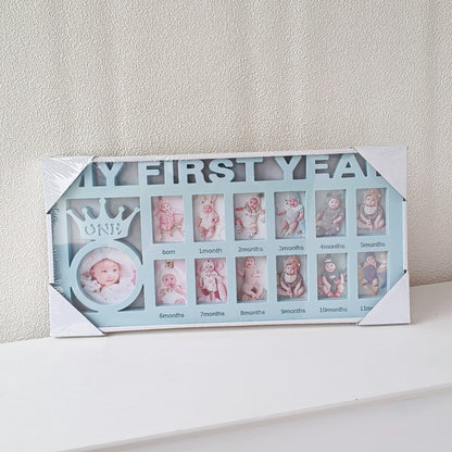 Creative 12-Month Baby Keepsake Photo Frame