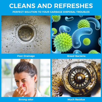 Powerful Garbage Disposal Cleaner & Deodorizer Tablets 12 Pack with Fresh Citrus Scent