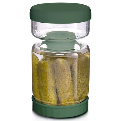 Pickle Jar with Strainer Flip,34oz Pickle Container