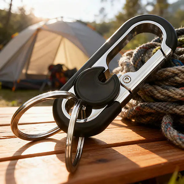 3PCS Bottle Opener Keychain for Men&Women - Multifunctional Stainless Steel Car Key Ring