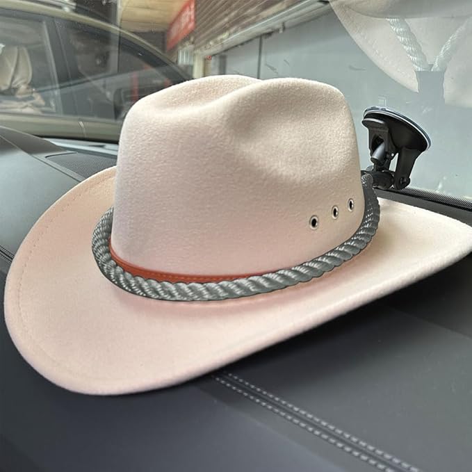 Cowboy Hat Holder for Trucks & Cars – 2-Pack Suction Cup Hat Rack