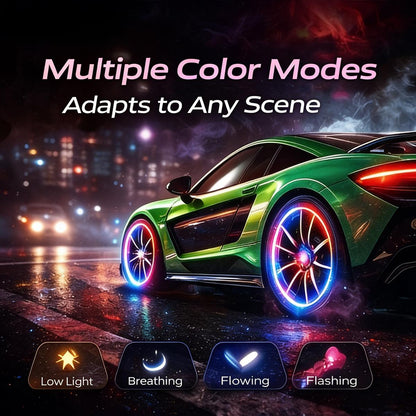 LED wheel light Waterproof Luminous Car Tire Valve Caps Vibration-Sensitive LED Tire Valve Cap-bicycle car motorcycle tire led