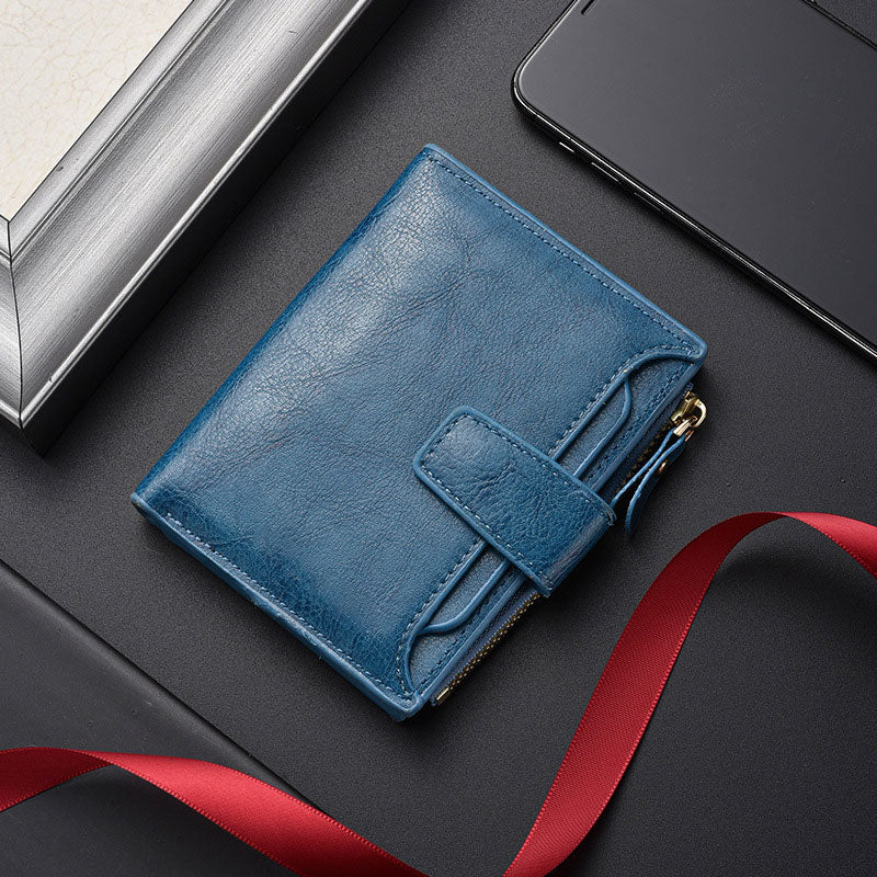 RFID Blocking PU Large Capacity Business Wallet for Men & Women