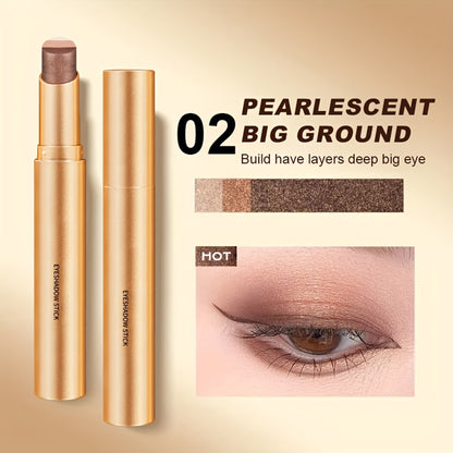 4pcs Tri-Color Gradient Waterproof Eyeshadow Stick Set