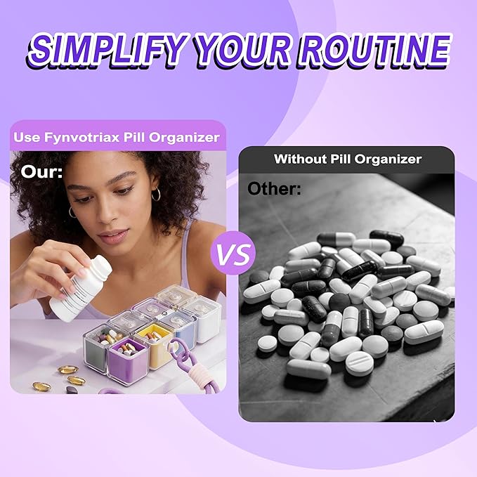 Foldable Travel Pill Organizer Magic Cube
