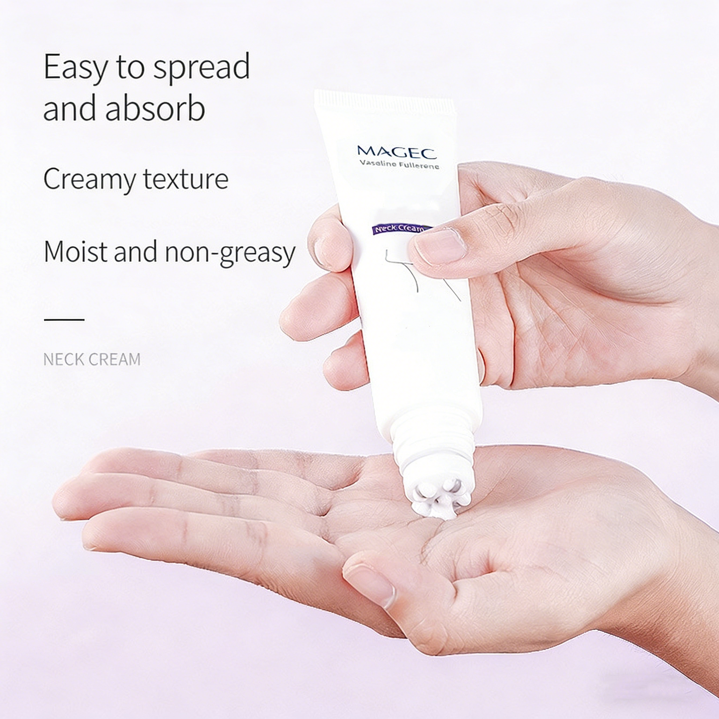 Niacinamide Neck Cream: Roller-Ball Massager for Lifting, Moisturizing, and Reducing Neck Lines