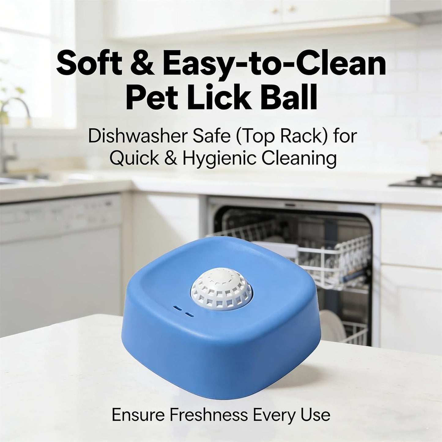 Dog Lick Roll Ball Bowl, Slow Feed Liquid Dog Lick Bowl