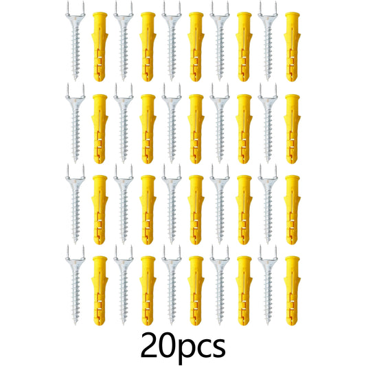 20Pcs Solid Wood Baseboard Seamless Nails Double-Headed Self-Tapping Screws 25mm