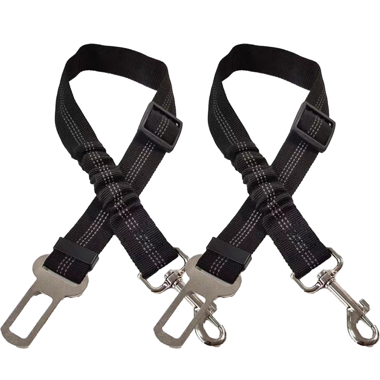 2Pcs/set 3 in 1 Pet Car Adjustable Seatbelt Leash