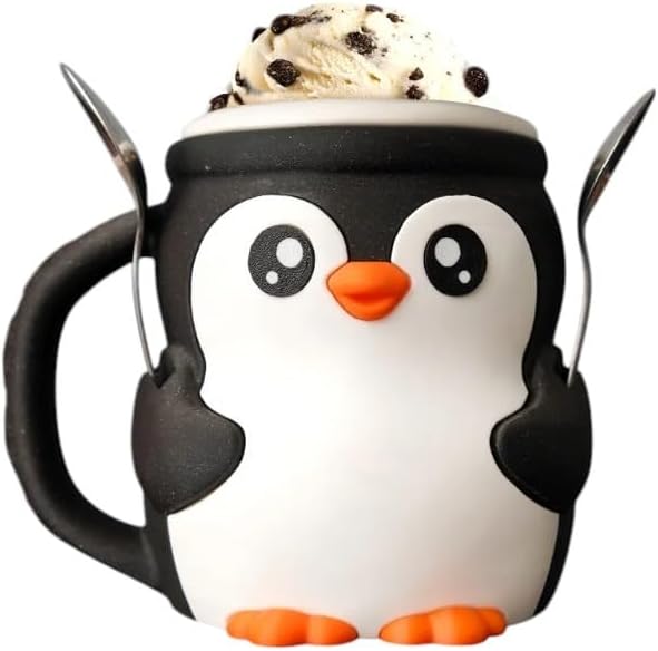 Warm-Hand Ice Cream Pint Holder with Dual Spoon Sockets – Fits Standard Pints