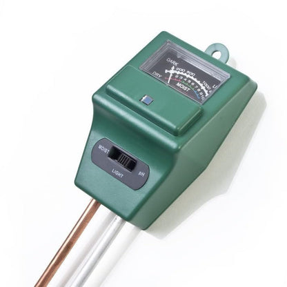 3 in 1 Square PH Tester - Soil Water Moisture Light Test Meter Sensor Garden Plant Flower