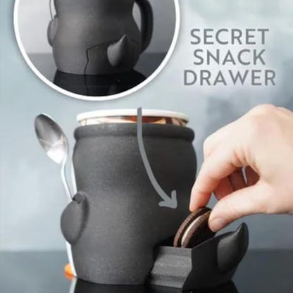 Warm-Hand Ice Cream Pint Holder with Dual Spoon Sockets – Fits Standard Pints