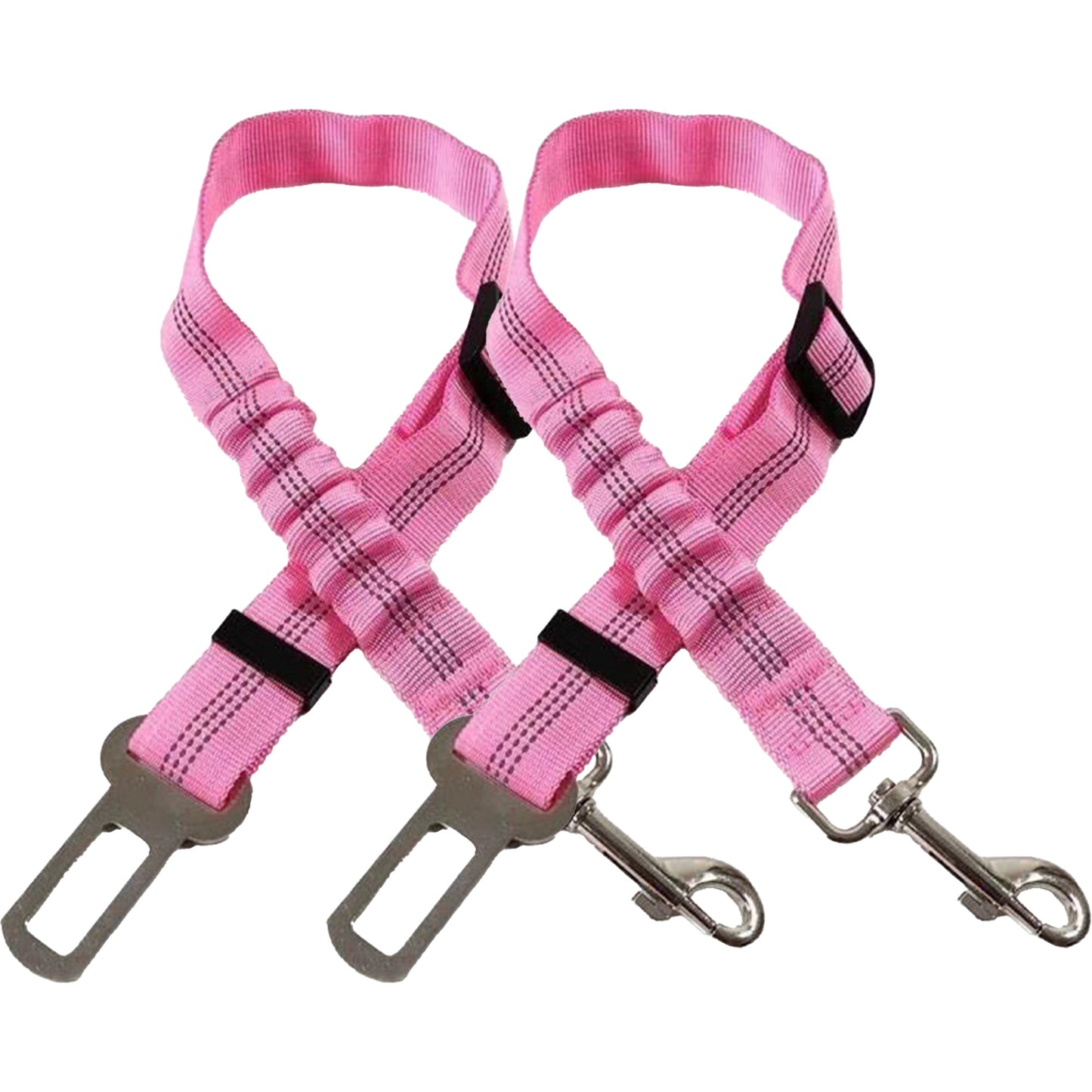 2Pcs/set 3 in 1 Pet Car Adjustable Seatbelt Leash