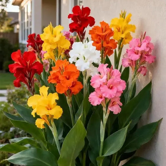 Hardy, brightly colored perennial canna lily flowers（100 Canna Seeds）