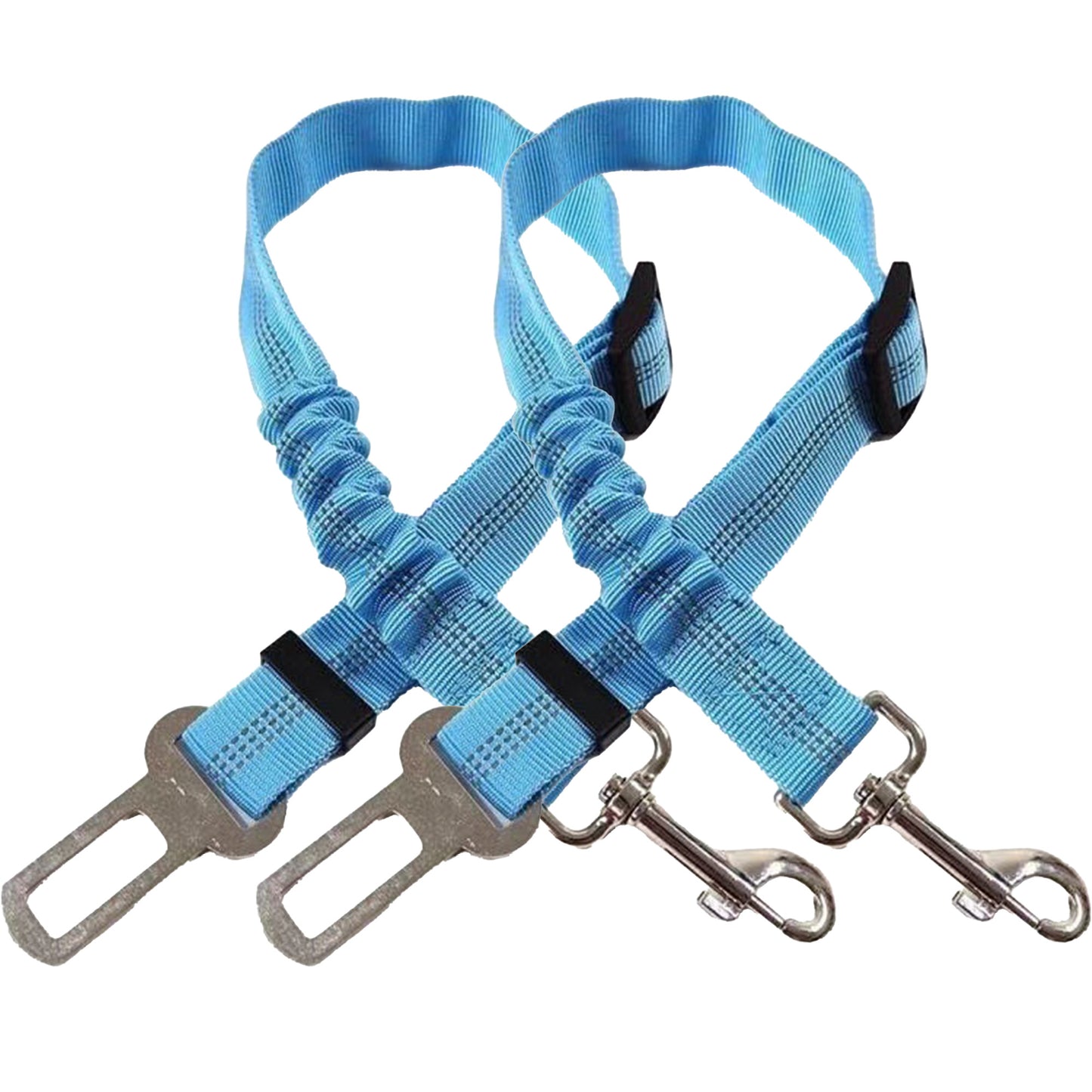 2Pcs/set 3 in 1 Pet Car Adjustable Seatbelt Leash