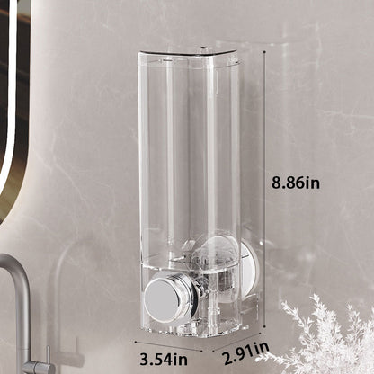 Simple Fashionable 500ML Punch-Free Wall-Mounted Suction Cup Liquid Dispenser for Bathroom Kitchen Sink